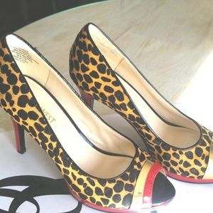 Nine west peep toe pumps